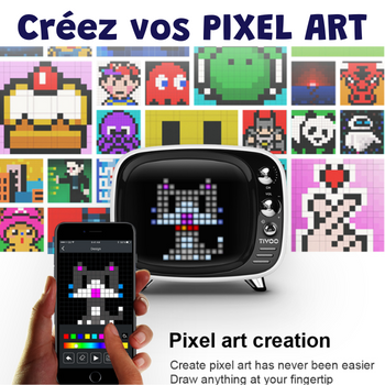 DIVOOM PIXEL ART Sveglia - Altoparlante - Pixel