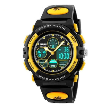 Orologio multifunzione sportivo da ragazzo con doppio display