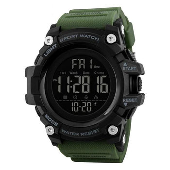 Orologio Digitale da Ragazzo con Cinturino in Silicone Verde e Quadrante Nero