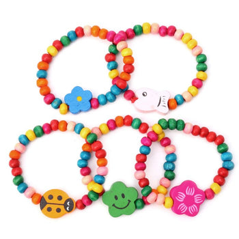 Braccialetti di perline multicolori da bambini (set di 5 braccialetti)