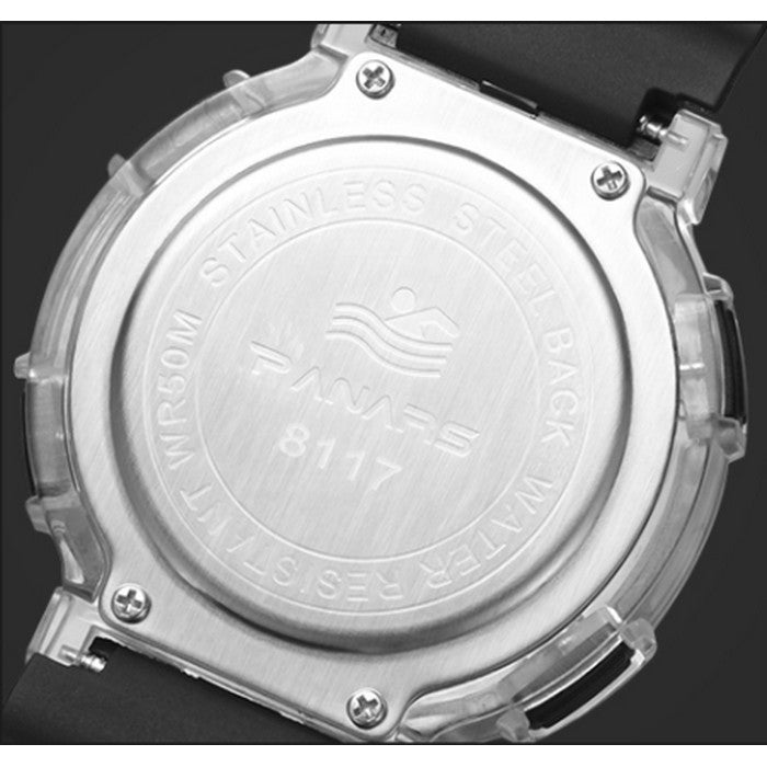 Orologio Digitale Sportivo da Ragazzo con Cinturino in Silicone Blu e Quadrante Tondo