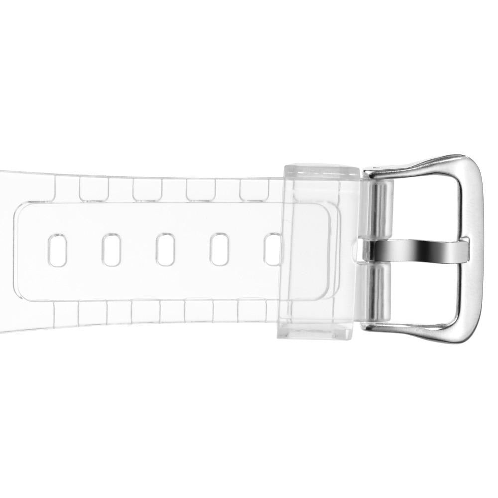 Orologio Digitale da Ragazza con Cinturino in Silicone Nero e Quadrante Rosa